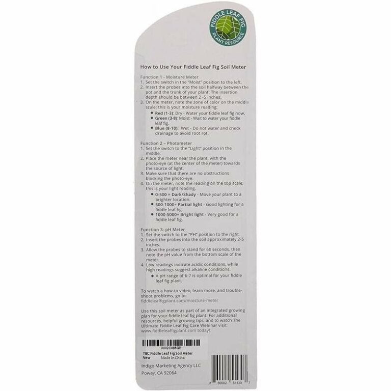 Fiddle Leaf Fig Plant Food Moisture Meter Orchid Resource Center